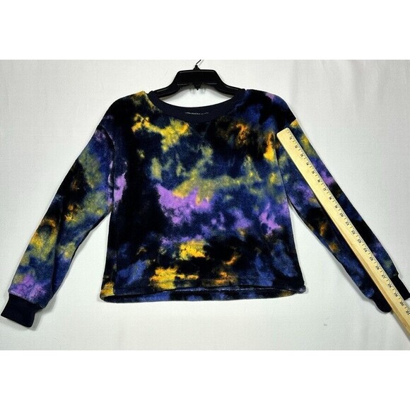 Treasure & Bond Girls XL 14 16 Black Fleece Sweatshirt Top Colorful Soft - Picture 2 of 9
